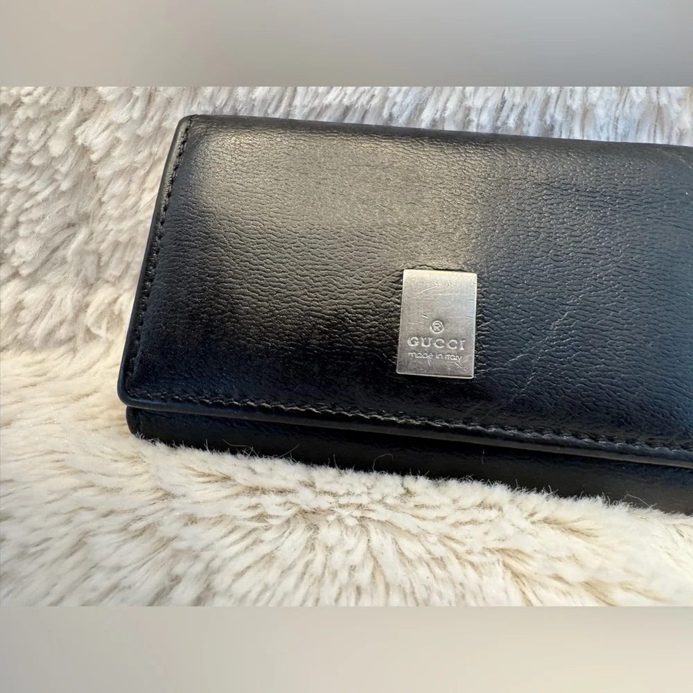 Gucci Unisex Leather Wallet Keyholder - Vintage - EUC